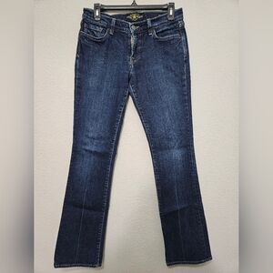 Lucky Brand 4 27 Classic Rider Midrise Bootcut Dark Wash Denim Jeans